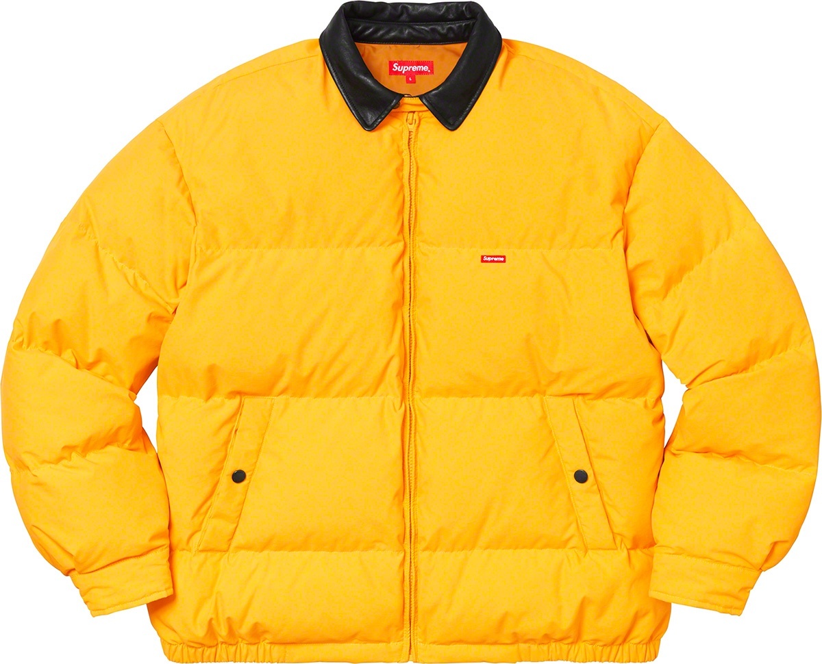 Leather Collar Puffy Jacket view 10